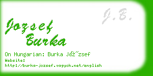 jozsef burka business card